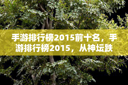 手游排行榜2015前十名,手游排行榜2015,从神坛跌落的落差真相,笑着骂完又偷偷打开的青春 手游排行榜2015前十名,手游排行榜2015,从神坛跌落的落差真相,笑着骂完又偷偷打开的青春