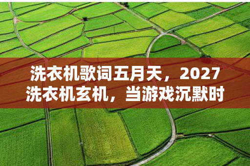 洗衣机歌词五月天,2027洗衣机玄机,当游戏沉默时,我究竟在为何而战? 洗衣机歌词五月天,2027洗衣机玄机,当游戏沉默时,我究竟在为何而战?