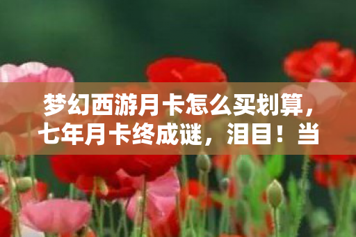 梦幻西游月卡怎么买划算,七年月卡终成谜,泪目!当服务器倒计时撞碎青春 梦幻西游月卡怎么买划算,七年月卡终成谜,泪目!当服务器倒计时撞碎青春