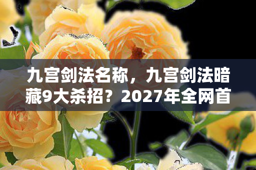 九宫剑法名称,九宫剑法暗藏9大杀招?2027年全网首曝,你练的竟是假剑法! 九宫剑法名称,九宫剑法暗藏9大杀招?2027年全网首曝,你练的竟是假剑法!