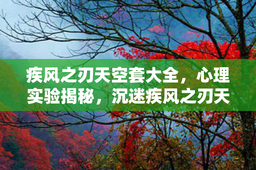 疾风之刃天空套大全,心理实验揭秘,沉迷疾风之刃天空套,细思极恐的自我麻醉之旅 疾风之刃天空套大全,心理实验揭秘,沉迷疾风之刃天空套,细思极恐的自我麻醉之旅