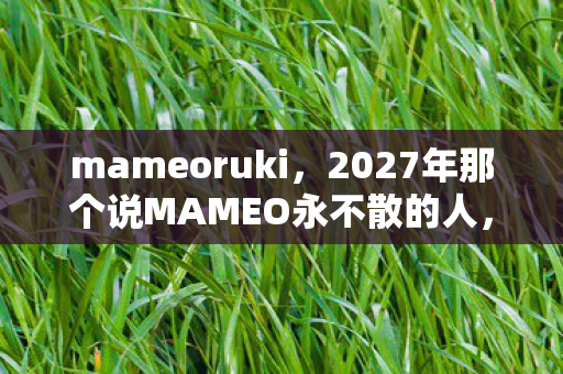 mameoruki,2027年那个说MAMEO永不散的人,如今连头像都灰了,鼻子一酸 mameoruki,2027年那个说MAMEO永不散的人,如今连头像都灰了,鼻子一酸