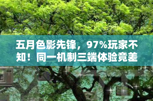 五月色影先锋,97%玩家不知!同一机制三端体验竟差这么多? 五月色影先锋,97%玩家不知!同一机制三端体验竟差这么多?