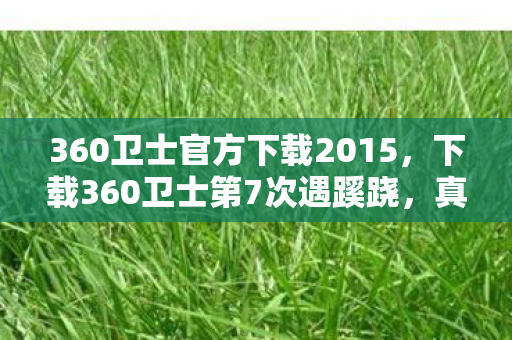 360卫士官方下载2015，下载360卫士第7次遇蹊跷，真相揭晓后背发凉！