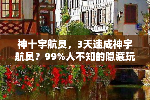 神十宇航员,3天速成神宇航员?99%人不知的隐藏玩法,颠覆你对太空的认知! 神十宇航员,3天速成神宇航员?99%人不知的隐藏玩法,颠覆你对太空的认知!