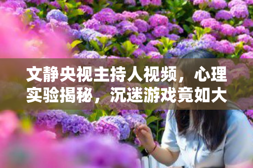 文静央视主持人视频,心理实验揭秘,沉迷游戏竟如大脑手术?文静事件细思极恐! 文静央视主持人视频,心理实验揭秘,沉迷游戏竟如大脑手术?文静事件细思极恐!