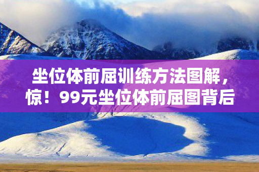 坐位体前屈训练方法图解，惊！99元坐位体前屈图背后，竟藏着让策划组吵翻的隐情！