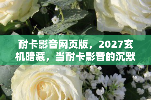 耐卡影音网页版,2027玄机暗藏,当耐卡影音的沉默成为人生通关密码 耐卡影音网页版,2027玄机暗藏,当耐卡影音的沉默成为人生通关密码