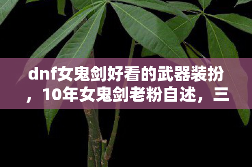 dnf女鬼剑好看的武器装扮,10年女鬼剑老粉自述,三平台辗转,她的剑为何总染孤独? dnf女鬼剑好看的武器装扮,10年女鬼剑老粉自述,三平台辗转,她的剑为何总染孤独?
