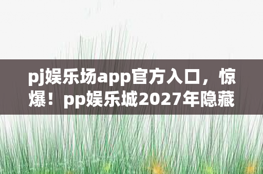 pj娱乐场app官方入口,惊爆!pp娱乐城2027年隐藏玩法大揭秘,玩家直呼赚翻! pj娱乐场app官方入口,惊爆!pp娱乐城2027年隐藏玩法大揭秘,玩家直呼赚翻!