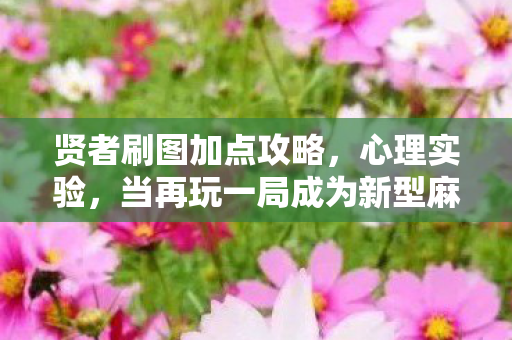 贤者刷图加点攻略,心理实验,当再玩一局成为新型麻醉剂,我沉迷刷图细思极恐的六年 贤者刷图加点攻略,心理实验,当再玩一局成为新型麻醉剂,我沉迷刷图细思极恐的六年