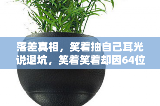 落差真相,笑着抽自己耳光说退坑,笑着笑着却因64位chrome哭了 落差真相,笑着抽自己耳光说退坑,笑着笑着却因64位chrome哭了