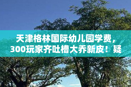 天津格林国际幼儿园学费，300玩家齐吐槽大乔新皮！疑点重重，策划这波操作让人绷不住！