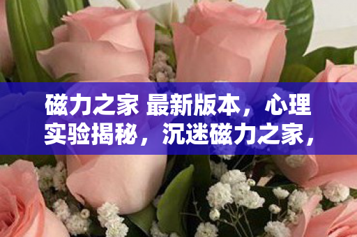 磁力之家 最新版本,心理实验揭秘,沉迷磁力之家,细思极恐的自我麻醉之旅 磁力之家 最新版本,心理实验揭秘,沉迷磁力之家,细思极恐的自我麻醉之旅