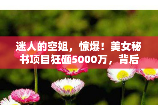 迷人的空姐,惊爆!美女秘书项目狂砸5000万,背后隐情曝光,结果让人吓一跳! 迷人的空姐,惊爆!美女秘书项目狂砸5000万,背后隐情曝光,结果让人吓一跳!