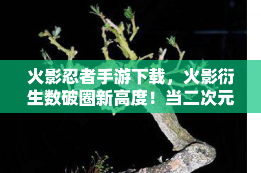 火影忍者手游下载,火影衍生数破圈新高度!当二次元忍术撞上意想不到的潮流跨界 火影忍者手游下载,火影衍生数破圈新高度!当二次元忍术撞上意想不到的潮流跨界
