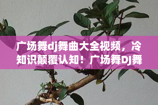 广场舞dj舞曲大全视频，冷知识颠覆认知！广场舞DJ舞曲里藏着十年目瞪口呆的自我处刑现场