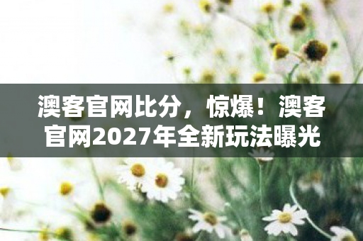 澳客官网比分，惊爆！澳客官网2027年全新玩法曝光，百万用户直呼太上头！