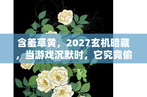 含羞草黄，2027玄机暗藏，当游戏沉默时，它究竟偷走了我的什么？
