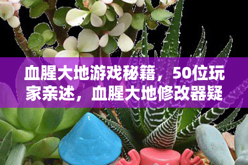 血腥大地游戏秘籍,50位玩家亲述,血腥大地修改器疑云,真相竟让采访者当场绷不住! 血腥大地游戏秘籍,50位玩家亲述,血腥大地修改器疑云,真相竟让采访者当场绷不住!