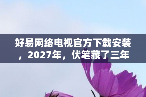 好易网络电视官方下载安装，2027年，伏笔藏了三年，那些凌晨三点的等你，让我鼻子一酸