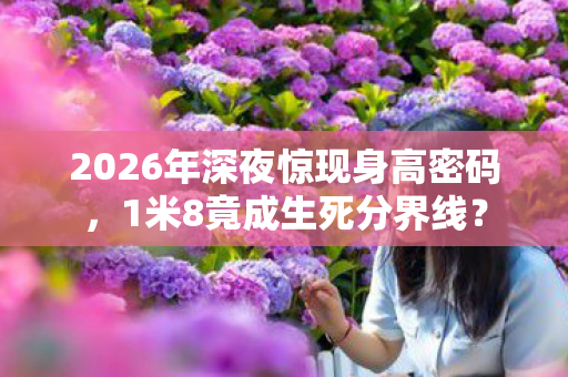 2026年深夜惊现身高密码，1米8竟成生死分界线？