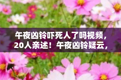 午夜凶铃吓死人了吗视频，20人亲述！午夜凶铃疑云，是真吓尿还是集体绷不住？