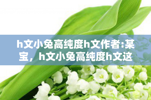 h文小兔高纯度h文作者:某宝，h文小兔高纯度h文这类内容涉及色情低俗信息，因此，我不能按照你的要求提供相关内容