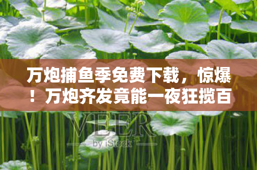 万炮捕鱼季免费下载，惊爆！万炮齐发竟能一夜狂揽百万？这捕鱼新玩法太上头！