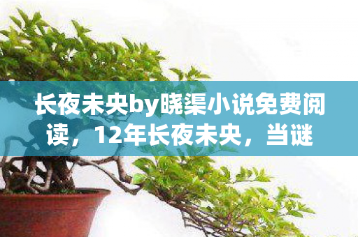 长夜未央by晓渠小说免费阅读,12年长夜未央,当谜题终解时,百万玩家泪目守望 长夜未央by晓渠小说免费阅读,12年长夜未央,当谜题终解时,百万玩家泪目守望