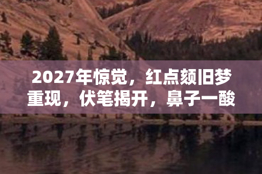 2027年惊觉,红点颏旧梦重现,伏笔揭开,鼻子一酸忆往昔 2027年惊觉,红点颏旧梦重现,伏笔揭开,鼻子一酸忆往昔